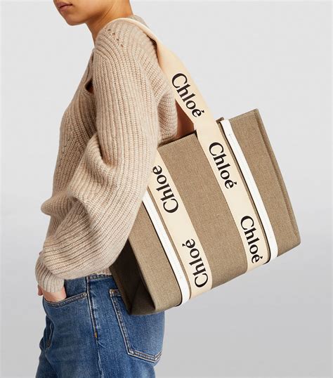 chloe medium woody tote bag.